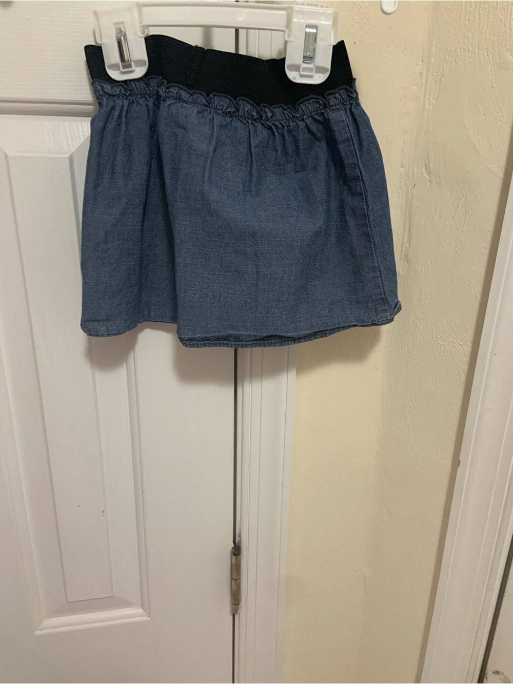Circo Blue Denim Skirt with Black Waistband